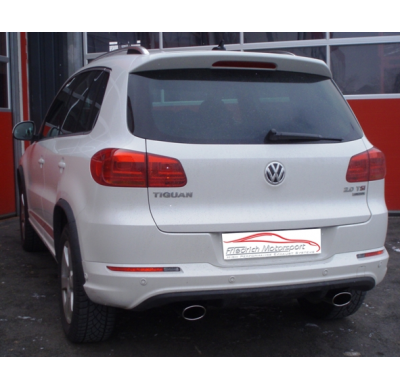 Catback-System De 70 Mm Con Salida De Escape Izquierdo Y Derecho Friedrich Vw Tiguan 4motion  Año: 2007-01/2016  1.4l Tsi 90/110