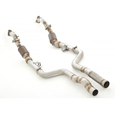 2x 70 Mm Downpipe Con Catalizador Deportivo Hjs De 200 Celdas Friedrich Mercedes S/W212 E63 Amg Sedan & T-Modell 2wd (No 4-Matic