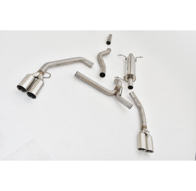 Catback-System De 70 Mm Con Salida De Escape Izquierdo Y Derecho Friedrich Mercedes V/W639/2 Vito  Año: 2010-2014 2wd/Long Wheel