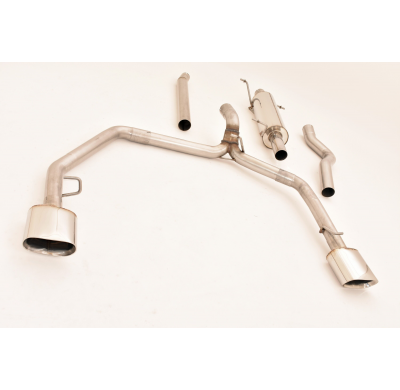 Catback-System De 70 Mm Con Salida De Escape Izquierdo Y Derecho Friedrich Mercedes V/W639/2 Viano  Año: 10/2010-2014 2wd/Short