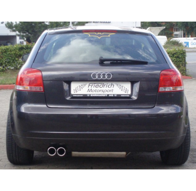 Sistema De Catback Racing De 63,5 Mm Friedrich Audi A3 8p 2wd  Desde Año: 2003  1.2l Tfsi 77kw / 1.4l Tfsi 92/118kw / 1.8l Tfsi