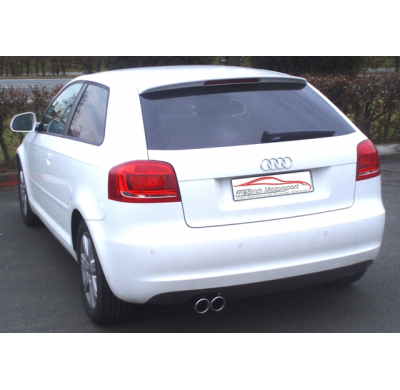 Sistema De Catback Racing De 63,5 Mm Friedrich Audi A3 8p 2wd  Desde Año: 2003  1.2l Tfsi 77kw / 1.4l Tfsi 92/118kw / 1.8l Tfsi
