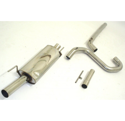 Sistema De Catback Racing De 63,5 Mm Friedrich Vw Golf Iii & Cabrio  Año: 91-98 / Hatchback & Convertible Yoc 91-98 / Golf Iv Ca