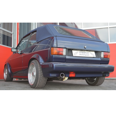 Sistema De Catback Racing De 63,5 Mm Friedrich Vw Golf I Cabrio  Año: 84-93  1.3l 40kw / 1.6l 51/53/55/81kw / 1.8l 66/70/72/82kw