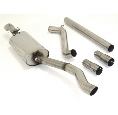 Sistema De Catback Racing De 63,5 Mm Friedrich Vw Jetta Ii  Año: 83-92  1.3l 40kw / 1.6l 51/53/55kw/ 1.6l D 40kw / 1.6l Td 44/51