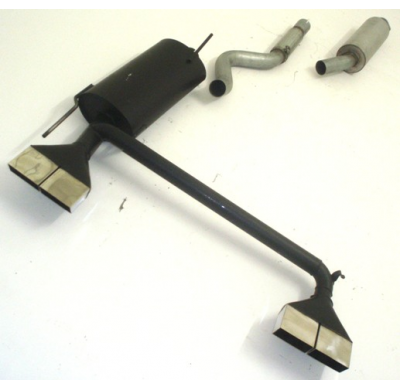 Sistema De Catback De 63,5 Mm Con Salida De Escape Izquierdo Y Derecho Friedrich Opel Astra F  Año: 91-98 Cabrio  1.4l 60kw / 1.