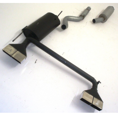 Sistema De Catback De 63,5 Mm Con Salida De Escape Izquierdo Y Derecho Friedrich Opel Astra F  Año: 91-98 Sedan  1.4l 44/60kw /