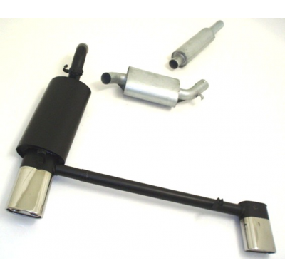 Sistema De Catback De 63,5 Mm Con Salida De Escape Izquierdo Y Derecho Friedrich Vw Golf Ii  Año: 83-92  1.3l 40kw / 1.6l 51/53/