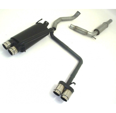 Sistema De Catback De 63,5 Mm Con Salida De Escape Izquierdo Y Derecho Friedrich Vw Polo 6n / 6n2  Año: 94-2001 Hatchback  1.0l