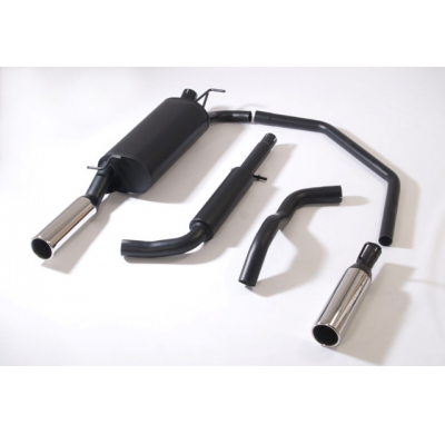 Sistema De Catback De 63,5 Mm Con Salida De Escape Izquierdo Y Derecho Friedrich Vw Golf Iv  Año: 99-2006 Variant  1.4l 16v 55kw