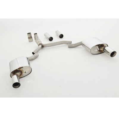 Escape Trasero De 76 Mm Con Salida De Escape Izquierdo Y Derecho Friedrich Audi A5 B8 Cabrio 2wd  Año: 04/2009-07/2011  1.8l Tfs