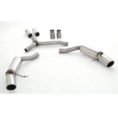 Escape Trasero De 76 Mm Con Salida De Escape Izquierdo Y Derecho Friedrich Audi A5 B8 Cabrio 2wd & Quattro  Desde Año: 03/2009