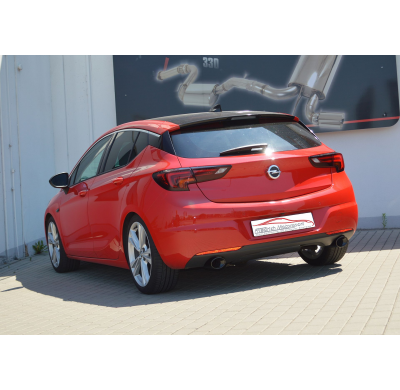 Escape Trasero De 76 Mm Con Salida De Escape Izquierdo Y Derecho Friedrich Opel Astra K 5-Puertas  Año: 07/2015-06/2018  1.4l Tu