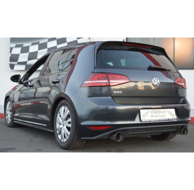 Escape Trasero De 76 Mm Con Salida De Escape Izquierdo Y Derecho Friedrich Vw Golf Vii Gti  Año: 2013-02/2017 2wd  2.0l Tsi 162/