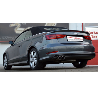 Sistema De Catback De 76 Mm Friedrich Audi A3 8v Sedan 2wd  Desde Año: 2013  1.8l Tfsi 132kw