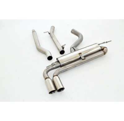 Sistema De Catback De 76 Mm Friedrich Audi A3 8v Cabrio Quattro  Desde Año: 01/2014  2.0l Tdi 110/135kw