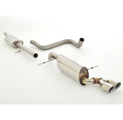 Sistema De Catback De 63,5 Mm Friedrich Ford Fiesta Ja8 Sport Facelift  Desde Año: 01/2013  1.0l Ecoboost 92/103kw Black-/ Red-E