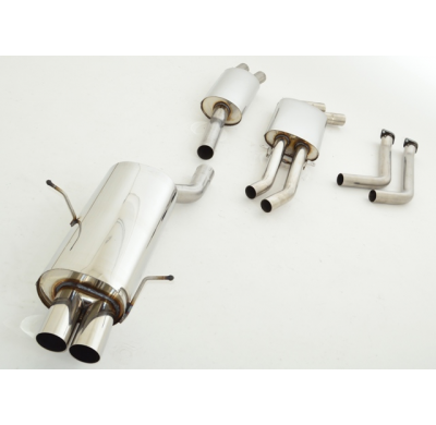 Sistema De Catback De 63,5 Mm Friedrich Bmw 3er E46  Año: 98-2000 Sedan, Coupe & Touring  320i 110kw / 323i 125kw / 328i 142kw