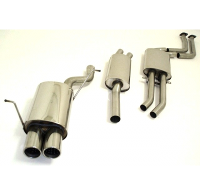 Sistema De Catback De 63,5 Mm Friedrich Bmw 3er E46 325ti Compact  Año: 2000-2004  325ti 141kw