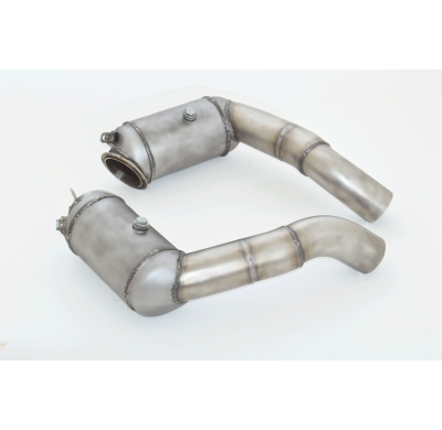 2 Downpipe 76 Mm Con Catalizador Hjs De 200 Celdas Friedrich Bmw 6er F06 / F12 / F13  Desde Año: 01/2012 Coupe, Gran Coupe & Cab