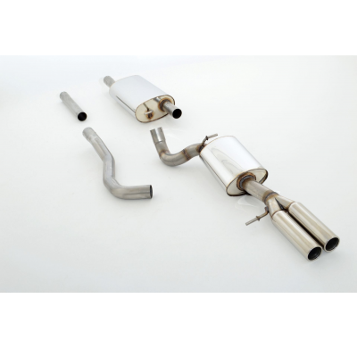 Sistema De Catback De 63,5 Mm Friedrich Vw T5 Bus  Desde Año: 2003 Modelo Largo (4motion)  2.0l Tsi 150kw / 2.0l Tdi 103/132kw /