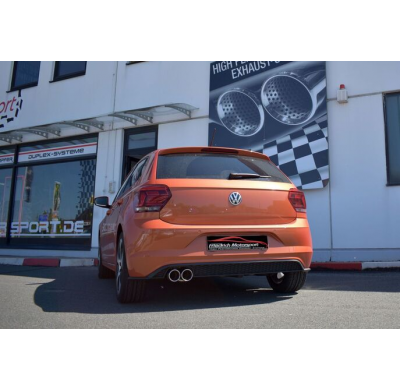 Sistema De Catback De 63,5 Mm Friedrich Vw Polo Aw  Año: 09/2017- Hatchback  1.0l Tsi 70/85kw