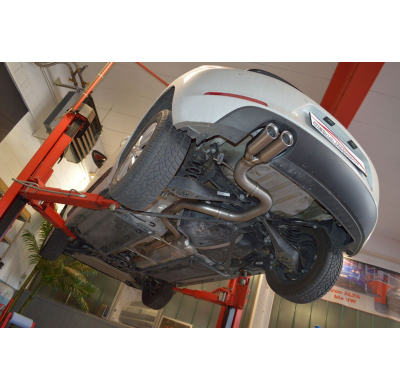 Sistema De Catback De 76 Mm Friedrich Vw Beetle 5c & Cabrio Incluido Dune  Desde Año: 10/2014-  2.0l Tdi 110kw