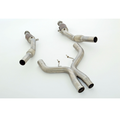 2x Sección Inferior Del Downpipe De 76 Mm Con Catalizador Deportivo Hjs De 200 Celdas Friedrich Mercedes A/C217 (221) S-Klasse C