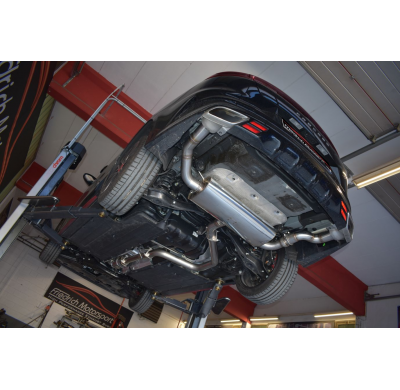 Sistema De Catback De 76 Mm Con Salida De Escape Izquierdo Y Derecho Con Control De Solapa Friedrich Kia Proceed Gt (Cd)  Desde