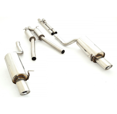 Sistema De Catback De 63,5 Mm Con Salida De Escape Izquierdo Y Derecho Friedrich Audi A6 4b Quattro  Año: 98-2001 (Sin Corte En