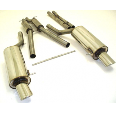 Sistema De Catback De 63,5 Mm Con Salida De Escape Izquierdo Y Derecho Friedrich Audi A6 4b Quattro  Año: 2001-2004 (Con Corte E