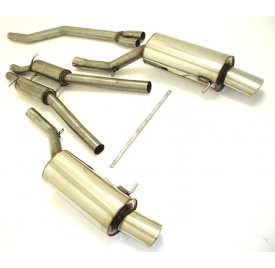 Sistema De Catback De 63,5 Mm Con Salida De Escape Izquierdo Y Derecho Friedrich Audi A6 4b Quattro  Año: 2001-2004 (Con Corte E