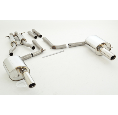 Sistema De Catback De 63,5 Mm Con Salida De Escape Izquierdo Y Derecho Friedrich Audi A6 4f Quattro & Allroad  Año: 05/2004-2011