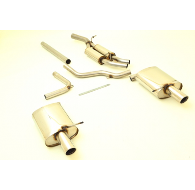 Sistema De Catback De 63,5 Mm Con Salida De Escape Izquierdo Y Derecho Friedrich Audi A4 B6 (8e/8h) 2wd  Año: 2000-2004 Sedan &