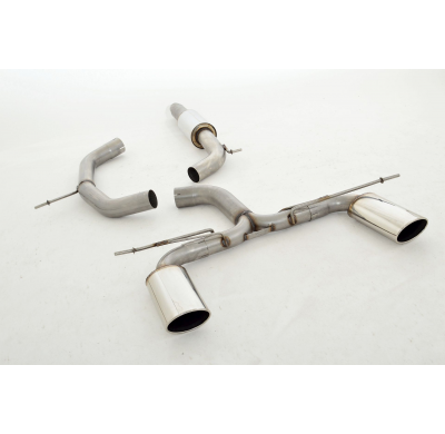 Catback-System De 76 Mm Con Salida De Escape Izquierdo Y Derecho Friedrich Audi A3 8p 2wd  Desde Año: 2003  1.2l Tfsi 77kw / 1.4