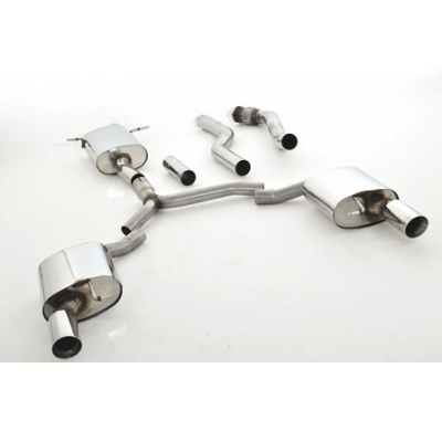 Catback-System De 76 Mm Con Salida De Escape Izquierdo Y Derecho Friedrich Audi A5 B8 Cabrio 2wd  Año: 04/2009-07/2011  1.8l Tfs