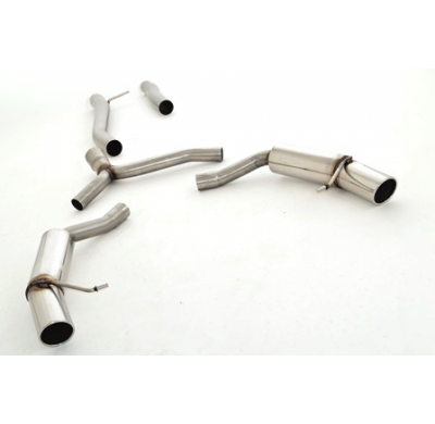 Catback-System De 76 Mm Con Salida De Escape Izquierdo Y Derecho Friedrich Audi A5 B8 Coupe 2wd & Quattro  Desde Año: 06/2007  2