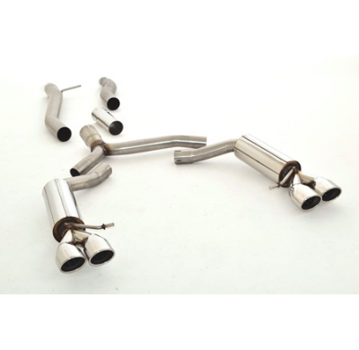 Catback-System De 76 Mm Con Salida De Escape Izquierdo Y Derecho Friedrich Audi A5 B8 Cabrio 2wd & Quattro  Desde Año: 03/2009