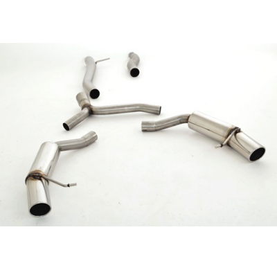 Catback-System De 76 Mm Con Salida De Escape Izquierdo Y Derecho Friedrich Audi A4 B8 (8k) 2wd & Quattro  Año: 09/2007-05/2015 S