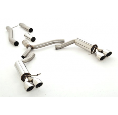 Catback-System De 76 Mm Con Salida De Escape Izquierdo Y Derecho Friedrich Audi A5 B8 Coupe 2wd & Quattro  Desde Año: 06/2007  2