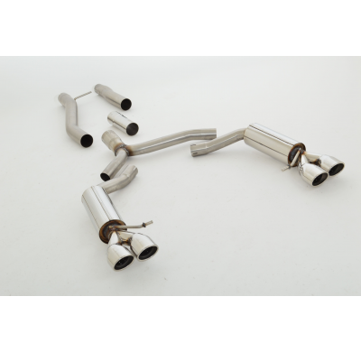 Catback-System De 76 Mm Con Salida De Escape Izquierdo Y Derecho Friedrich Audi A5 B8 Sportback 2wd & Quattro  Desde Año: 09/200