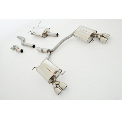 Catback-System De 76 Mm Con Salida De Escape Izquierdo Y Derecho Friedrich Audi Q5 8r Quattro  Año: 2009-04/2015  3.0l Tfsi 200k