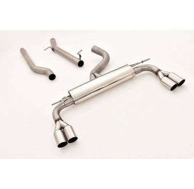 Catback-System De 76 Mm Con Salida De Escape Izquierdo Y Derecho Friedrich Audi A3 8v 3-Puertas Quattro  Desde Año: 2012  2.0l T