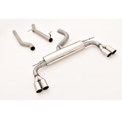 Catback-System De 76 Mm Con Salida De Escape Izquierdo Y Derecho Friedrich Audi A3 8v Sportback Quattro  Desde Año: 2012  2.0l T