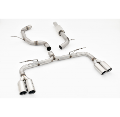 Catback-System De 76 Mm Con Salida De Escape Izquierdo Y Derecho Friedrich Audi A3 8v Sedan 2wd  Desde Año: 2013  2.0l Tdi 110/1