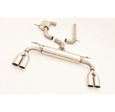 Catback-System De 76 Mm Con Salida De Escape Izquierdo Y Derecho Friedrich Audi A3 8v Cabrio 2wd  Desde Año: 01/2014  1.8l Tfsi