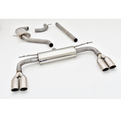 Sistema De Catback De 63,5 Mm Con Salida De Escape Izquierdo Y Derecho Friedrich Audi A3 8v Cabrio 2wd  Desde Año: 01/2014  1.4l