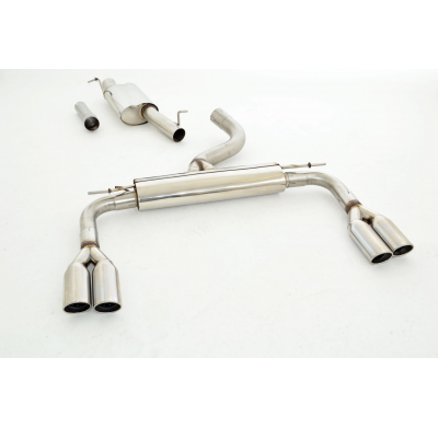 Catback-System De 76 Mm Con Salida De Escape Izquierdo Y Derecho Friedrich Audi A3 8v Sedan Quattro  Desde Año: 05/2016  2.0l Tf