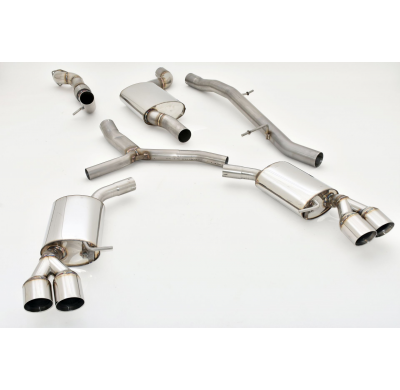 Catback-System De 76 Mm Con Salida De Escape Izquierdo Y Derecho Friedrich Audi A5 B9 (F5/B8) Coupe & Cabrio Quattro  Año: 06/20