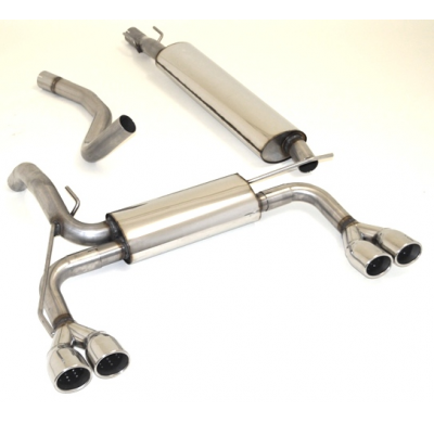 Sistema De Catback De 63,5 Mm Con Salida De Escape Izquierdo Y Derecho Friedrich Opel Adam  Año: 12/2012-06/2018  1.2l 51kw  Sin